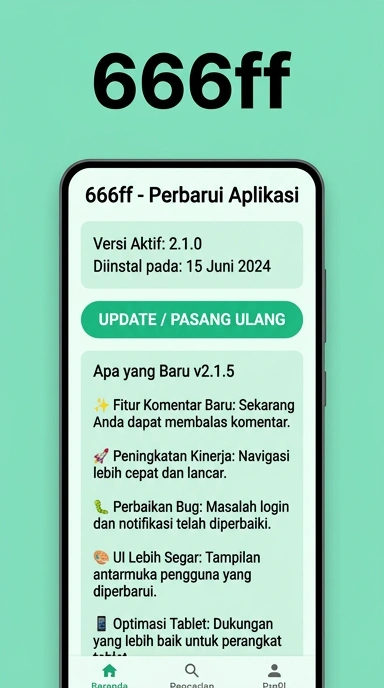 Riwayat Versi 666ff Untuk Pengguna Android.
