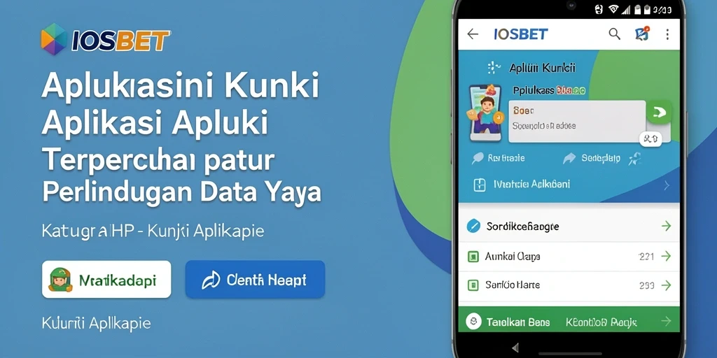 Tampilan antarmuka utama IOSBET dengan fitur keamanan Kunci Aplikasi.