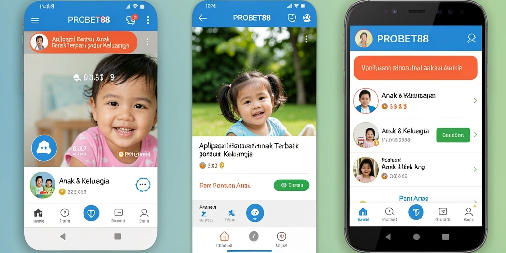 Antarmuka PROBET88 yang intuitif untuk pemantauan anak.